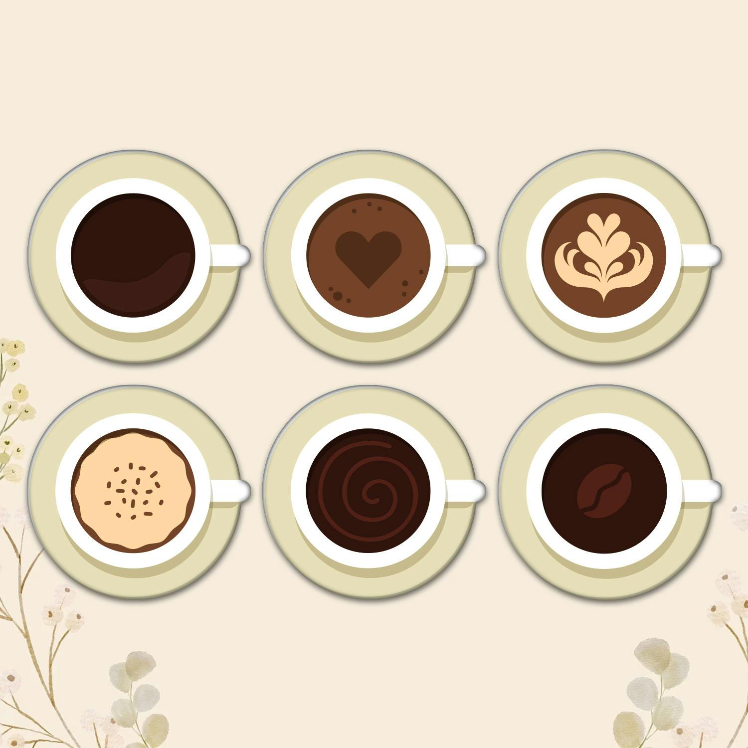 Coffee Lover Coaster Set of 6